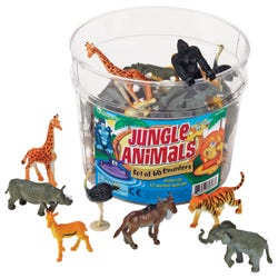 Learning Resources Assorted Jungle Animal Counters, Set of 60 Item Number 2002889