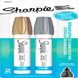 Image for Sharpie Water Based Paint Marker Set, Medium Tip, Metallic Gold/Silver, Set of 2 from School Specialty
