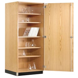 Image for Diversified Spaces Storage Cabinet with Doors, 24 x 22 x 84 Inches, Oak from School Specialty
