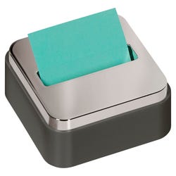 Image for Post-it Steel Top Pop-Up Note Dispenser with 1 Note Pad, Black from School Specialty