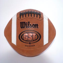 Image for Wilson GST Youth Leather Football from School Specialty