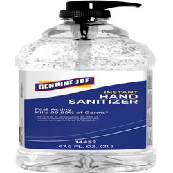 Image for Genuine Joe Gel Hand Sanitizer, 67.6 Ounce Pump, Fresh Citrus, Clear from School Specialty
