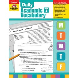 Image for Evan-Moor Daily Academic Vocabulary, Grade 4, Teachers Edition from School Specialty