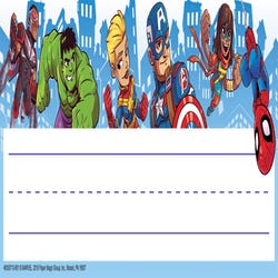 Image for Eureka Marvel Super Hero Adventure Self-Adhesive Nameplates, Pack of 36 from School Specialty