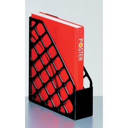 Image for Officemate Recycled Plastic Magazine File, 3 x 9-1/2 x 11-3/4 Inches, Black from School Specialty