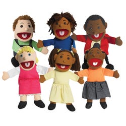 Image for Children's Factory Multi-Ethnic Puppets, Set of 6 from School Specialty