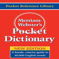 Image for Merriam-Webster Pocket Dictionary Paperback Book, 3-1/2 X 5-3/8 in from School Specialty