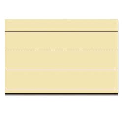 Image for School Smart Ruled Sentence Strips, 3 x 24 Inches, Manila, Pack of 100 from School Specialty