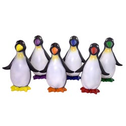 Image for Sportime Rubberlike Penguins, Assorted Colors, Set of 6 from School Specialty