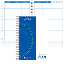 Image for Hammond & Stephens Lesson Plan Book - PolyIce Cover, 8-1/2 X 11 Inches, 7 Subjects, 41 Week, White/Blue from School Specialty