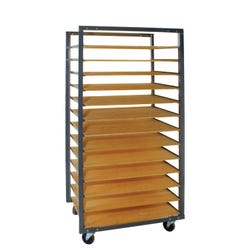 Image for Bailey Ware Rack, 34-1/2 x 24 x 75 Inches, 13 Openings from School Specialty