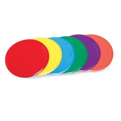 Image for Sportime Spot Markers, 10 Inches, Assorted Colors, Set of 6 from School Specialty