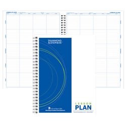 Image for Hammond & Stephens 0456-8 P Wire-O Bound Lesson Plan Book, PolyIce Cover, 9-1/4 x 12-1/4 Inches, 8 Subjects, Green/ Blue from School Specialty