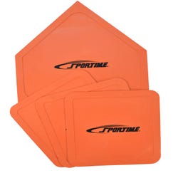 Sportime Throw-Down Bases and Home Plate, Orange, Set of 4 Item Number, 2093005