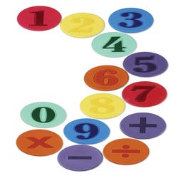 Image for Sportime Poly Numbered Spots, 9 Inches, Set of 15 from School Specialty