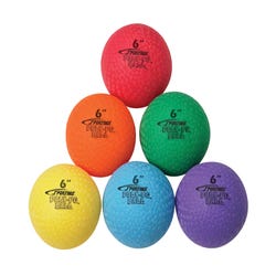 Image for Sportime Poly PG Ball, 6 Inches, Set of 6, Assorted Colors from School Specialty