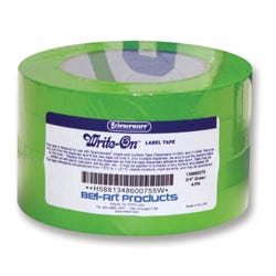Image for Scienceware Write-On Label Tape, 3/4 in X 40 yd, Green, Pack of 4 from School Specialty