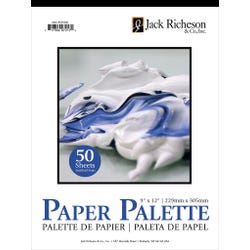 Jack Richeson Disposable Palette Pad, 9 x 12 Inches, 50 Sheets Item Number 417217