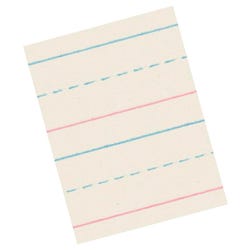 Image for School Smart Red & Blue Storybook Paper, 5/8 Inch Ruled Long Way, 18 x 12 Inches, 250 Sheets from School Specialty
