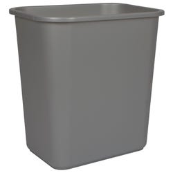 Image for School Smart Indoor Waste Basket, 28 Quart, Gray from School Specialty