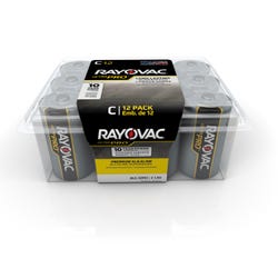 Image for Rayovac Ultra Pro Alkaline Batteries, C, Pack of 12 from School Specialty