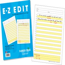 Image for Barker Creek E-Z Edit Writing Paper, 8-1/2 x 11 Inches, 50 Sheets/100 Pages from School Specialty