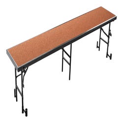Image for National Public Seating Straight Standing Choral Riser with Hardboard Surface - 96 x 18 x 24 inches from School Specialty