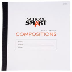 Image for School Smart Stitched Cover Composition Book, No Margin, 8-1/2 x 7 Inches, 72 Pages from School Specialty