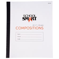 Image for School Smart Stitched Cover Composition Book, No Margin, 8-1/2 x 7 Inches, 72 Pages from School Specialty