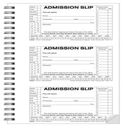Image for Hammond & Stephens 2-Part Carbonless Admit Slip Book, 5-1/2 x 8-5/8 Inches from School Specialty