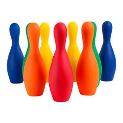 Image for Champion Sports Foam Bowling 10 Pin Set, Multi-Colored from School Specialty