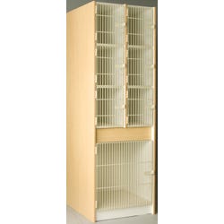 Stevens I.D. Systems 7 Compartment Instrument Storage, Grille Doors, 27 x 40 x 84 Inches 4001055