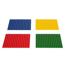 Image for Preschool Block Grid Base Plates, 9-7/16 Inches, Set of 4 from School Specialty