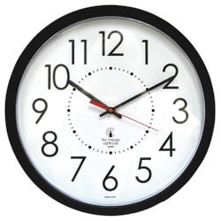 Image for Chicago Lighthouse Electric Clock, 14-1/2 Inches, Black from School Specialty