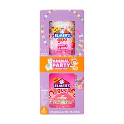 Elmer's GUE Pre-Made Slime, Animal Party, Scented, 8 Ounce, Set of 2, Item Number 2088551