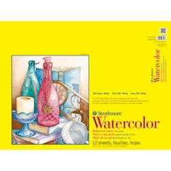 Image for Strathmore 300 Series Watercolor Pad, 11 x 15 Inches, 140 lb, 12 Sheets from School Specialty