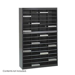 Safco E-Z Stor 60 Compartment Steel Literature Organizer, 37-1/2 x 12-3/4 x 60 Inches 4000986