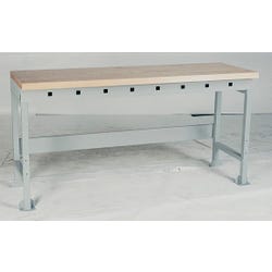 Image for Flexible Montisa Electrical Workbench 36-3/4 in H X 72 in W X 24 in D, 72 X 24 X 1-3/4 in Top, Phenolic Top, Gray from School Specialty
