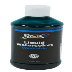 Image for Sax Liquid Washable Watercolor Paint, 8 Ounces, Blue-Green from School Specialty
