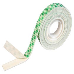 Image for Scotch Double Coated Permanent Mounting Tape, 1/2 x 80 Inches, 15 lb, Clear from School Specialty