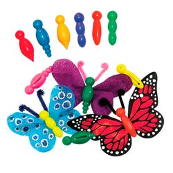Image for Roylco Plastic Bug Bodies Beads, 2 Inches, Assorted Color, Set of 75 from School Specialty
