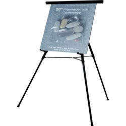 Image for Bi-silque MasterVision Heavy-duty Display Easel, Telescoping, Lightweight, 63 x 28-1/2 x 32 Inches, Black Frame from School Specialty