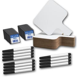 Image for Flipside Dry Erase Rectangular Answer Paddle Classroom Set, 8 x 9-3/4 Inches, 12 Sets from School Specialty
