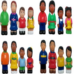 Image for Get Ready Kids Multicultural Family Figures, Set of 16 from School Specialty