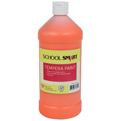 School Smart Tempera Paint, Orange, 1 Quart Bottle Item Number 2002713