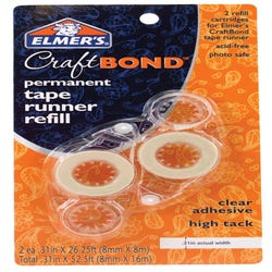 Image for Elmer's CraftBond Tape Runner Refill, 1/3 Inches x 26-1/4 Feet, Pack of 2 from School Specialty