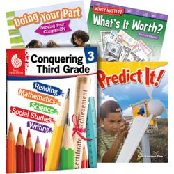 Teacher Created Materials Learn-at-Home Conquering Third Grade, Set of 4 Item Number 2092209
