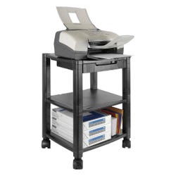 Image for Kantek Mobile Printer/Fax Stand, Black, 17 x 13-1/4 x 24-1/4 Inches, 75 Pounds from School Specialty