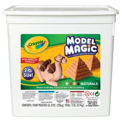 Image for Crayola Model Magic Modeling Dough, Assorted Natural Colors, Set of 4 from School Specialty