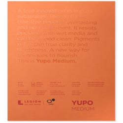 Image for Yupo Waterproof Watercolor Pad, 9 x 12 Inches, 74 lb, 10 Sheets from School Specialty